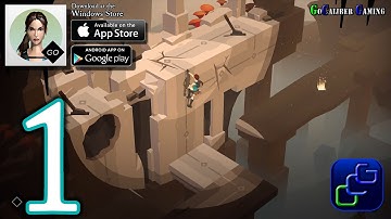 Lara Croft GO Android iOS Walkthrough - Gameplay Part 1 - The Entrance, The Maze Of Snakes