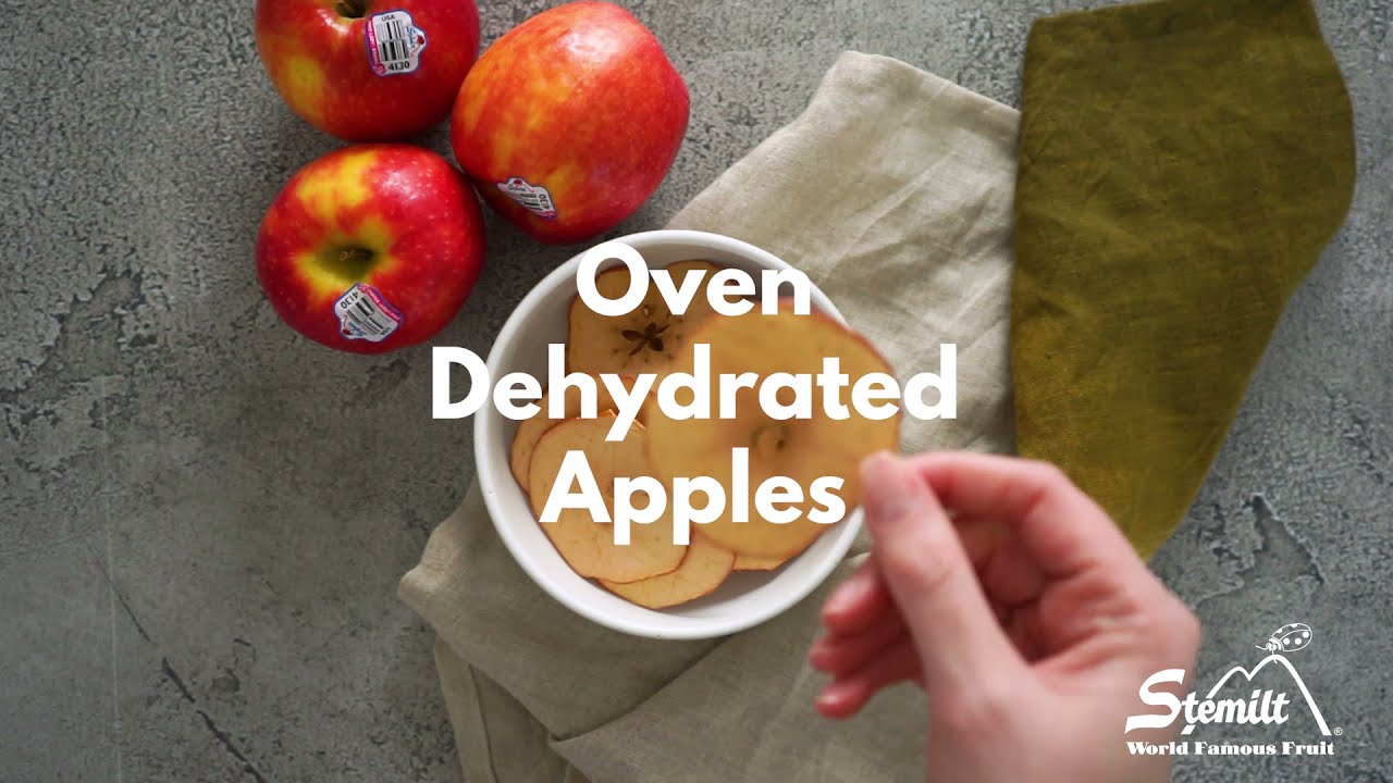 dehydrated apples in oven