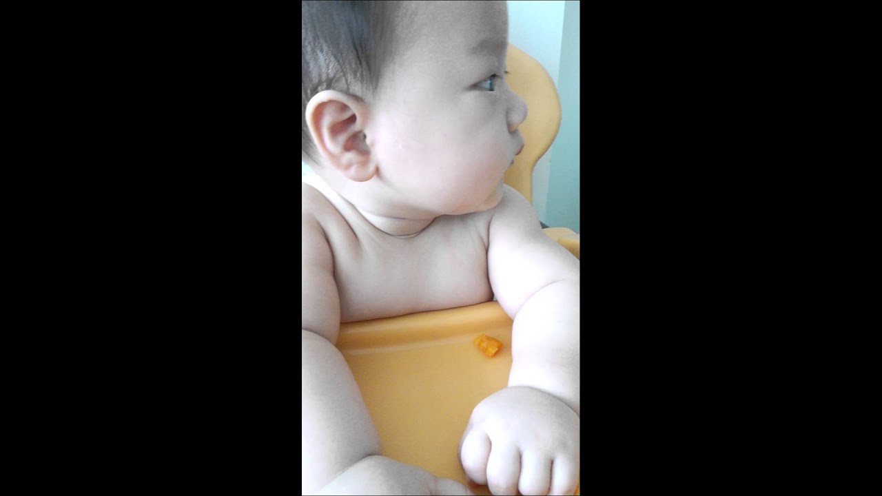 Baby led weaning gagging carrot YouTube