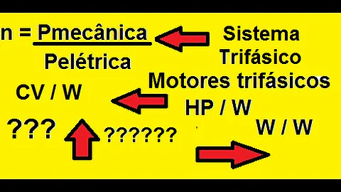 Como calcular o rendimento de um motor elétrico Trifasico?