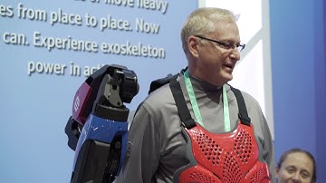 CES 2020 - Sarcos Robotics & Delta Airlines Guardian XO Exoskeleton Experience