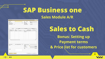 Sales to Cash | Sales Module | SAP Business one modules | Learn tech with Aditya