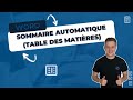 Comment Faire Un Sommaire Automatique Table Des Matières Sur Word Comment Faire Un Sommaire Automatique Table Des Matières Sur Word