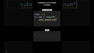 Beginner😅 vs Pro😎: Cubes Done Right! 🎲✨#python #programming #coding #shorts #trending #youtube