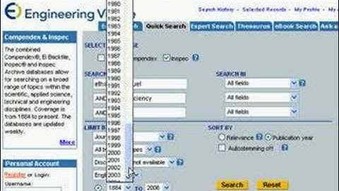 Where do I begin? Compendex!