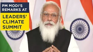PM Modi's remarks at Leaders' Climate Summit