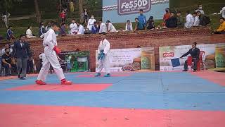 ||Male 40 kg Kumite  (Ao) SeVeN Shrestha #Ichangu_do| #karatefight#wkf