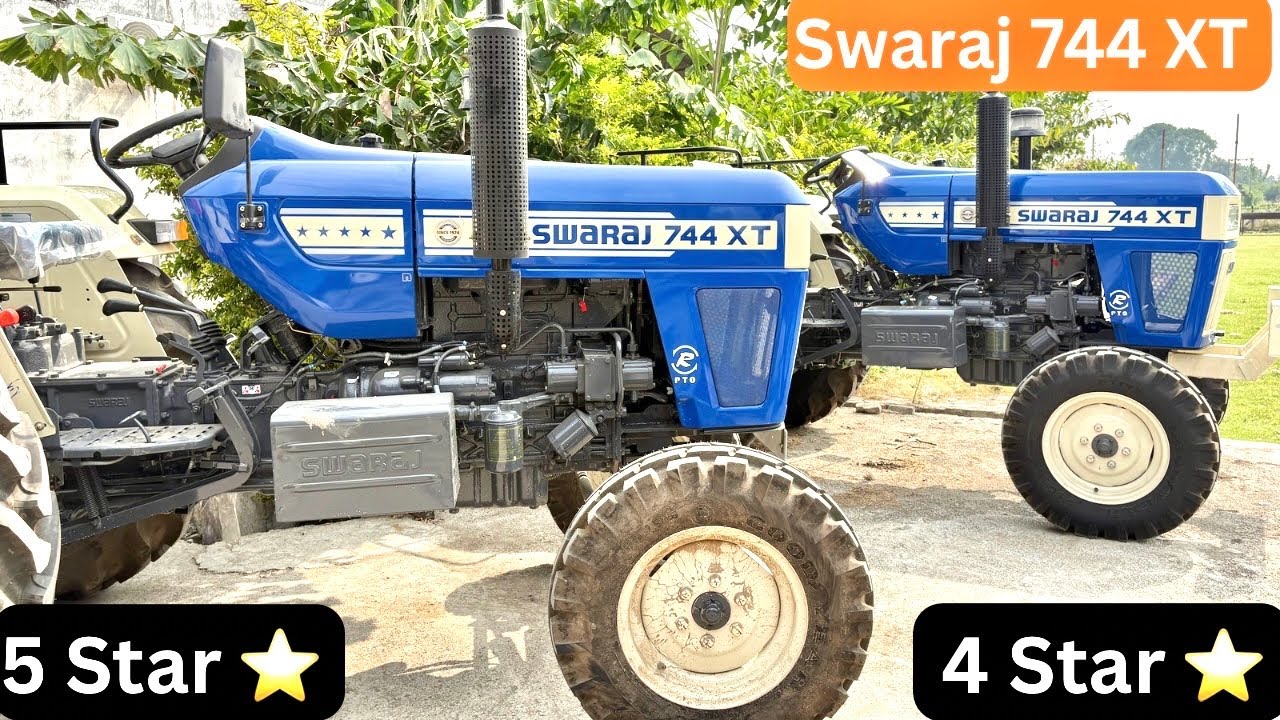 Swaraj 744 XT 5 star  VS Swaraj 744 XT 4 Star 50 hp Full Review Video @indianfarmingtech 