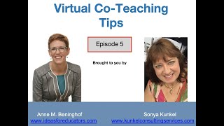 Virtual Co-Teaching Tips Episode 5
