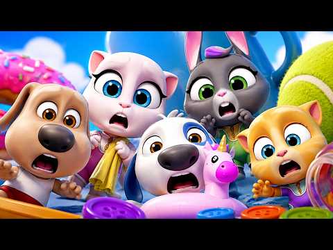 HORA DO JOGO! 😹 Talking Tom 🐱🎮 Desafios, Diversão e Muitas Risadas!⭐ Desenhos Engraçados