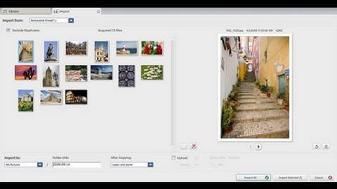 Importing photos in Picasa 3.5
