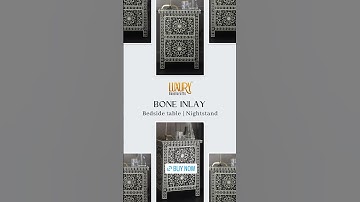 Transform Your Bedroom with Exquisite Bone Inlay Bedside Tables