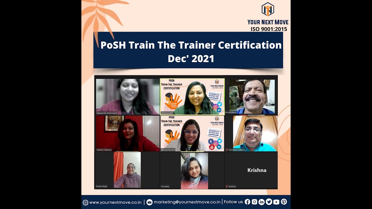 PoSH Train The Trainer Certification - Testimonial - YouTube