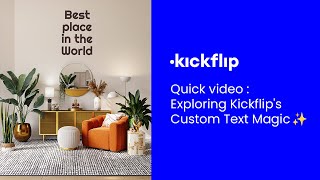 Exploring Kickflip's Custom Text Magic – Wishing you an extraordinary Black Friday!