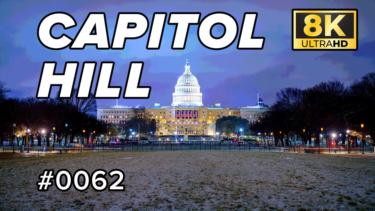 8K Timelapse of the US Capitol Building in Washington, D.C., USA (Sony A7R4 & G-Master 24-70mm)