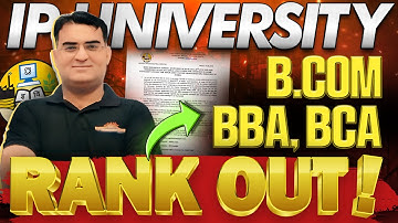 IP University RESULT List Out for BBA, BCOM & BCA! | IPU CET 2025 RANK Released🔥