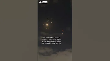 Explosions And Interceptions Over Tel Aviv In Latest Iranian Missile Attack 