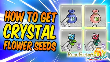 RUNE FACTORY 5: HOW TO FIND RED, BLUE, GREEN, WHITE CRYSTAL FLOWER SEEDS