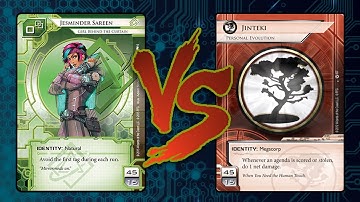 [EN] Android: Netrunner - In English #29 Jesminder Pengui Power VS Jinteki PE Trap