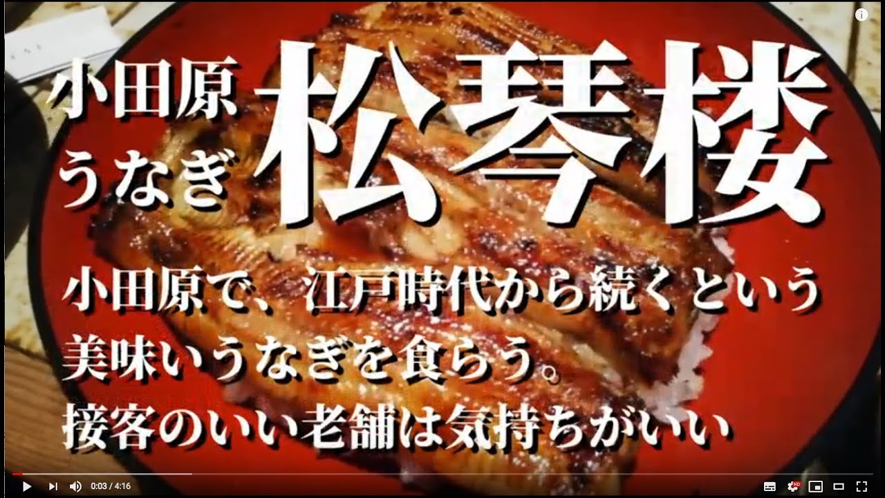 鳥かつ楼 神奈川県 小田原でおすすめの美味しいうなぎ 日本のうなぎ100選 ミシュランガイドにも選ばれる小田原の名店 Youtube