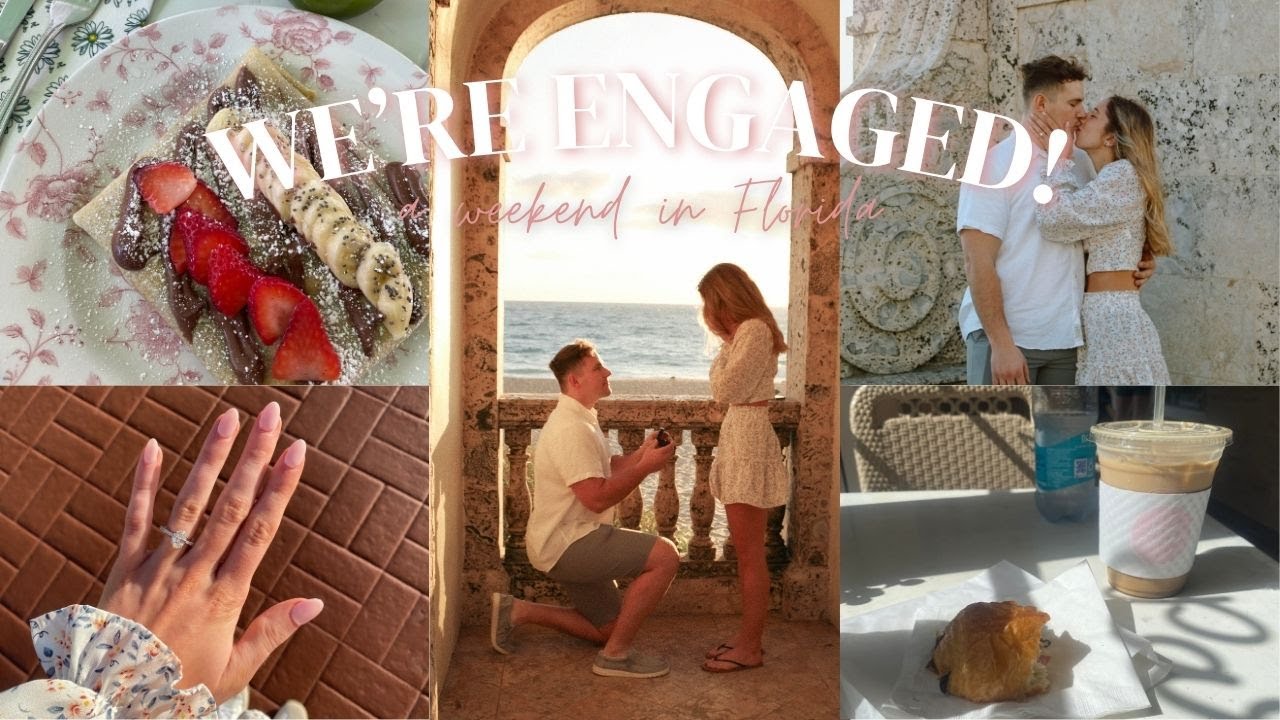 Weekend Engaged We're Engaged!! | a weekend in Florida, proposal - YouTube