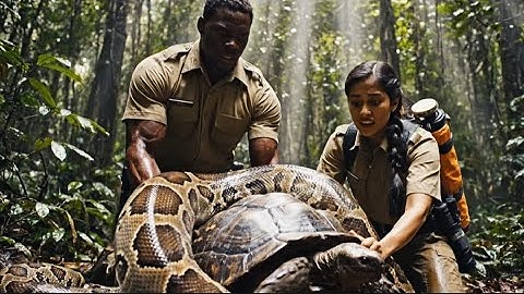 “Giant Python Attack in the Amazon! Rescue Team Saves Helpless Turtle in a Dramatic Mission”