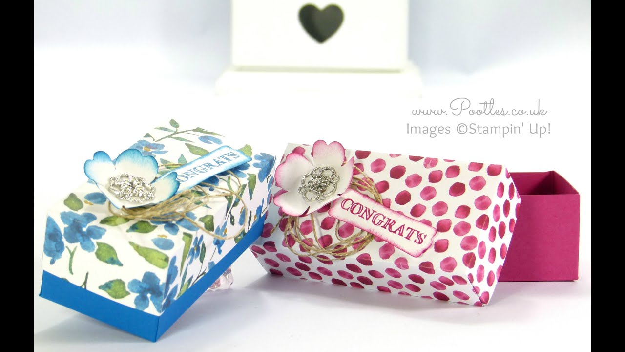 SpringWatch 2015 Rectangular Floral Lidded Box Tutorial - YouTube