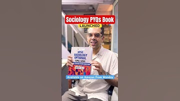 UPSC Sociology PYQs Book Launched - Available on Amazon From Monday