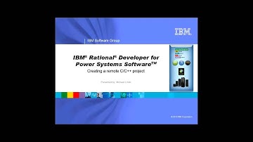 Creating a new remote C/C++ project with Rational Developer for Power (Link)