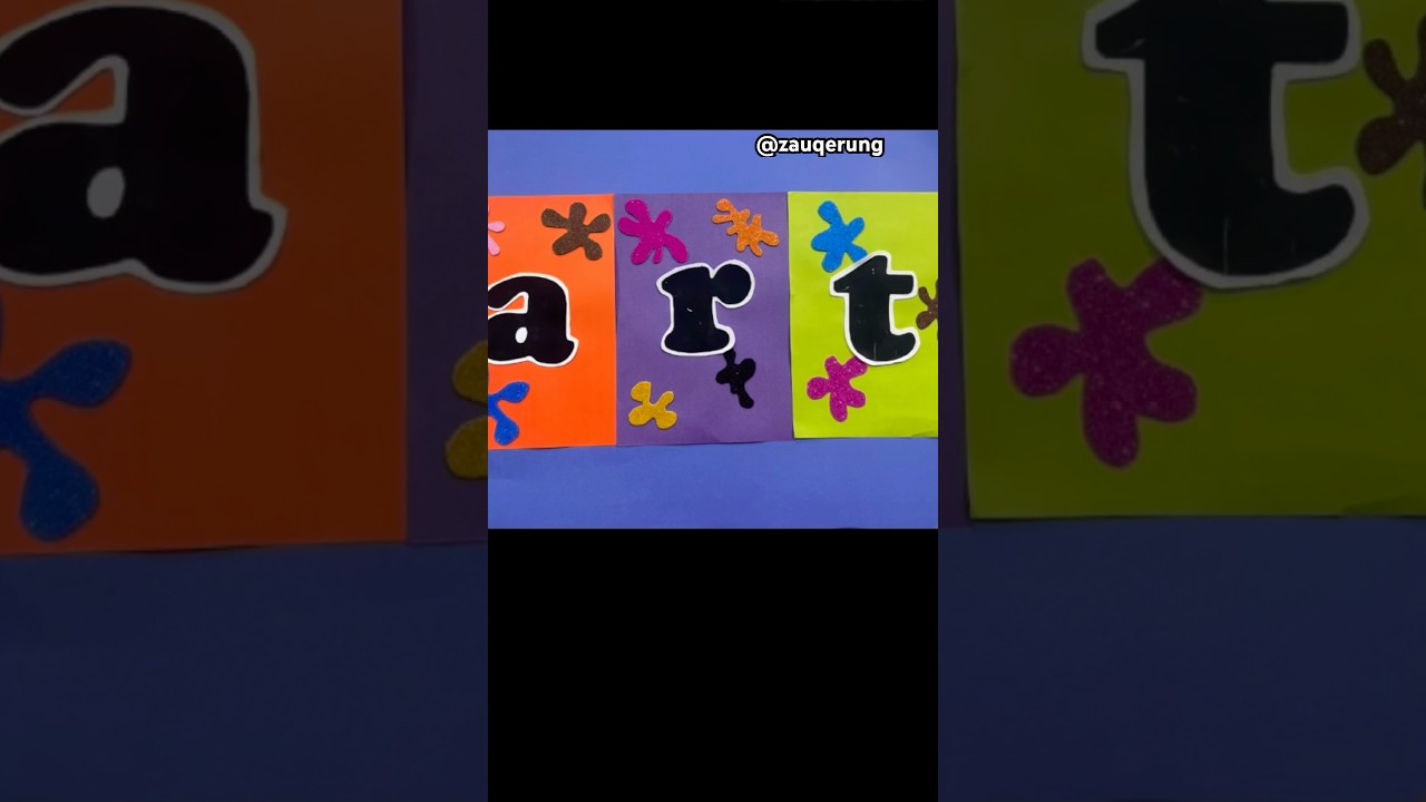 Easy Letter Art Craft 🎨 | Paper Craft for Kids ✂️