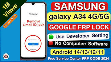 Samsung A34 FRP Bypass🔥Google Lock verwijderen zonder SIM of Talkback