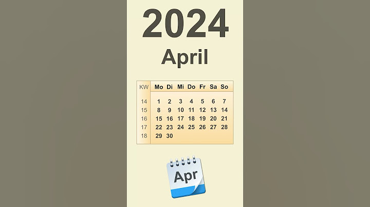 Kalender April 2024