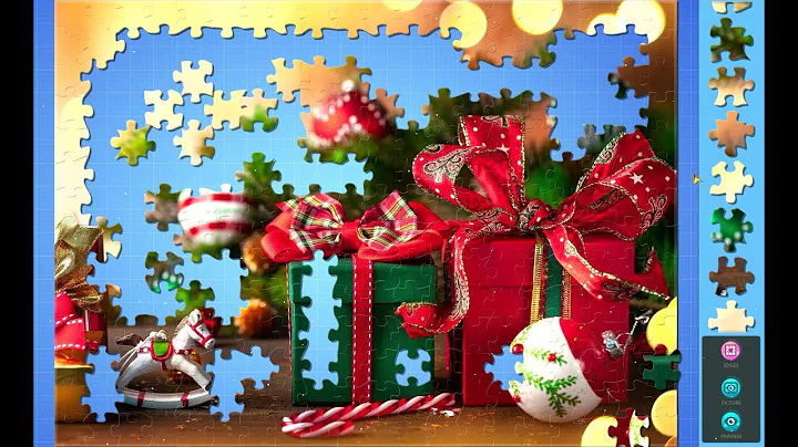 Solving Magic Jigsaw Puzzles 51 (280 pcs) Christmas Gifts