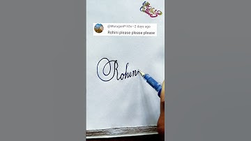 stylish name | Rohini | sk cursive art | how to make a stylish name | stylish signature