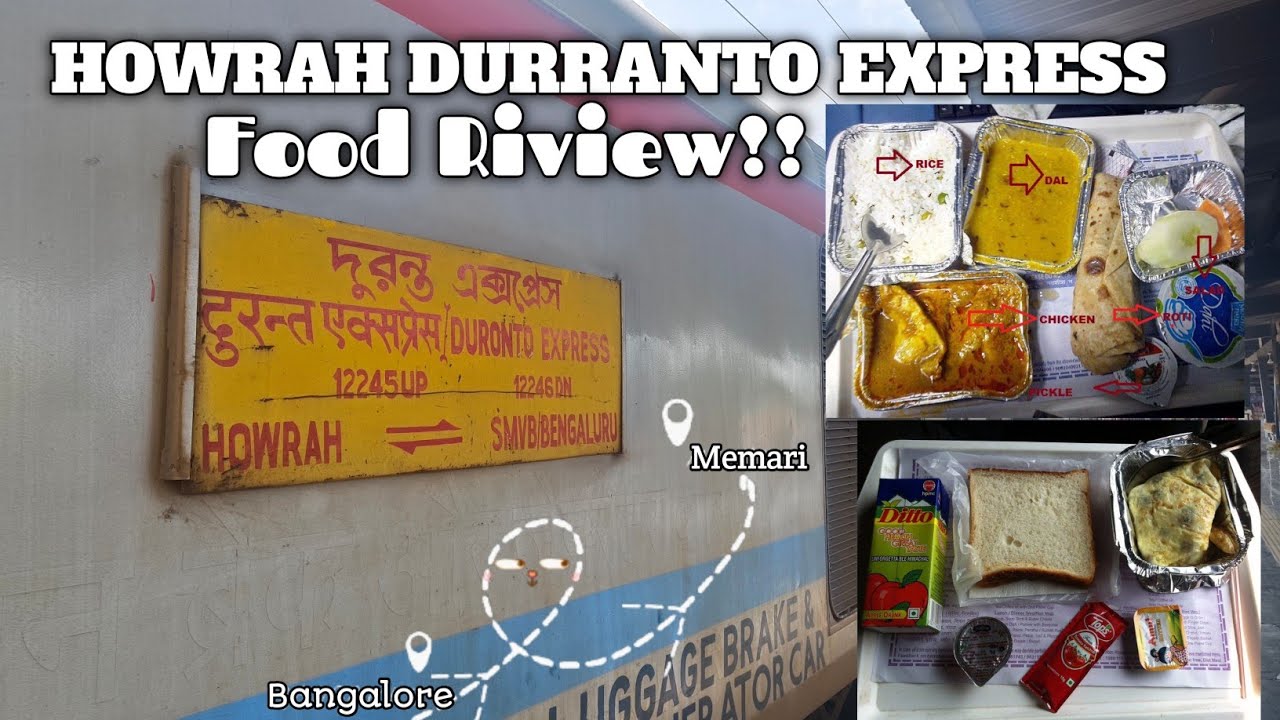 Duronto Express 3A Food Review || SMVT to  HOWRAH || Indian Railways ||