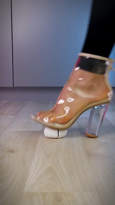 High heels smash foam and eggs #asmr ep..10