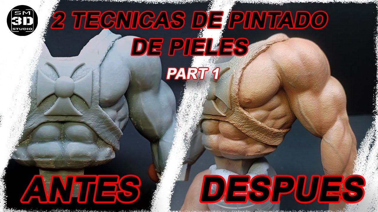 2 Técnicas Distintas de pintado Pieles  Part 1 / 2 different techniques for painting skins