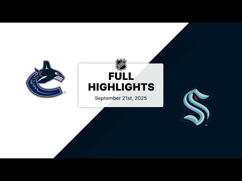 NHL Preseason Highlights | Canucks vs. Kraken | September 21, 2025