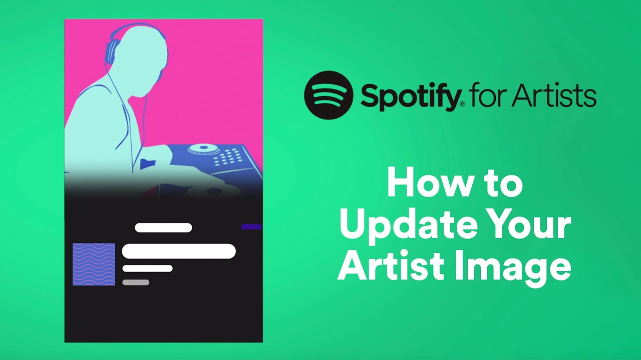 How To Change Your Artist Image Spotify For Artists