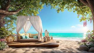 Beach Canopy Retreat 🌊 Ocean Waves + Birds Ambience for Focus, Study & Deep Calm