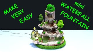 Make mini Waterfall Fountain very easy / DIY