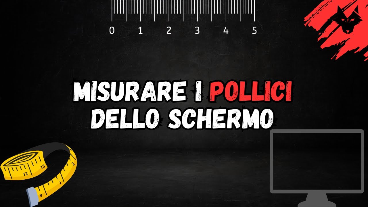 Come misurare i pollici dello schermo - YouTube