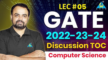 #05 GATE-2022-23-24 Discussion | TOC | Ajay Das #computerscience #datascience