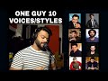 ONE MAN 10 STYLES/VOICES | ONE GUY MANY VOICES CONCEPT -BOLLYWOOD) | INDIAN VOCAL COACH | SING ALONG