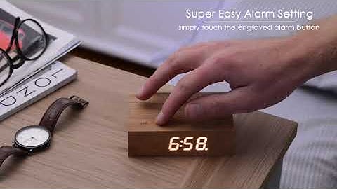 Gingko Flip Click Clock - TwoBeeps.co.uk