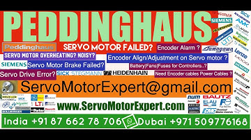 Peddinghaus Siemens  Resolver Replacement,Servo Motor fault detection,servo motor fault codes
