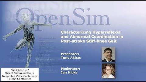 Webinar: Characterizing hyperreflexia and abnormal coordination in post-stroke stiff-knee gait