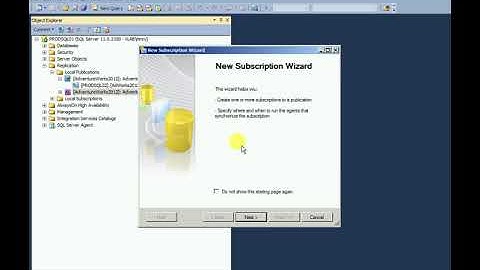 2 Setup Snapshot Replication in SQL Server 2012