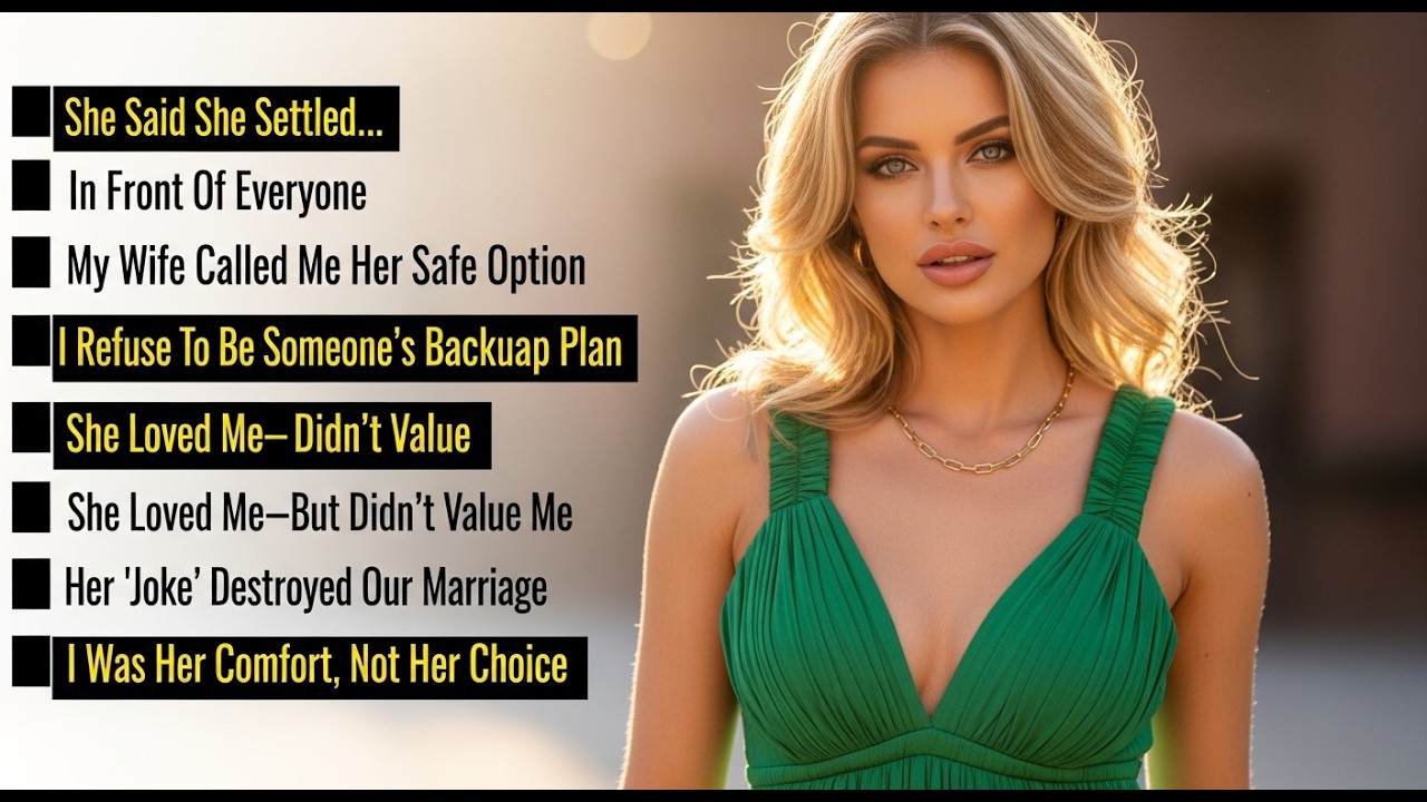 My wife joked that she 'settled' for me. Now she's crying and saying... | Betrayal Reddit Stories