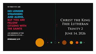 June 14, 2026  - Trinity 2